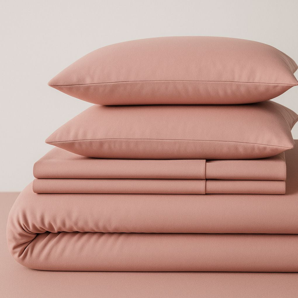 Blush Dusk Complete Sheet Set – Fitted, Flat & Pillowcases