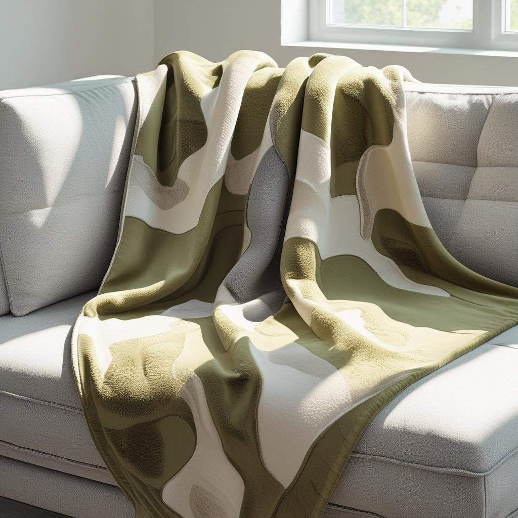Earth & Sky Camo Organic Cotton Throw | Kottonk® Australia