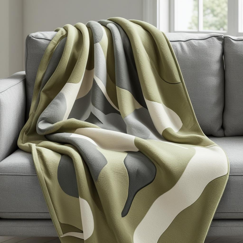 Earth & Sky Camo Organic Cotton Throw | Kottonk® Australia