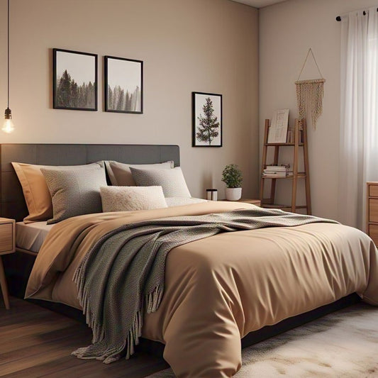 Clay-toned beige quilt cover – 100% organic cotton by Kottonk