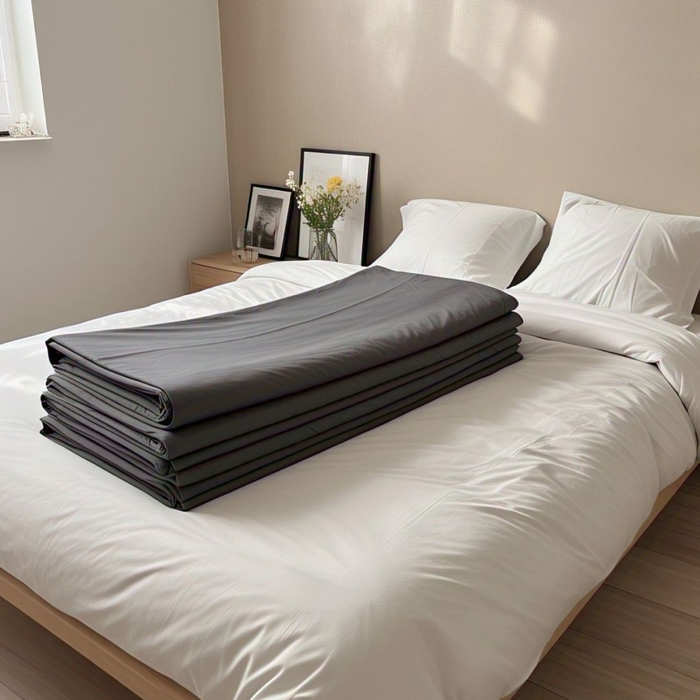 Luxury Organic Cotton Flat Sheet – Urban Charcoal