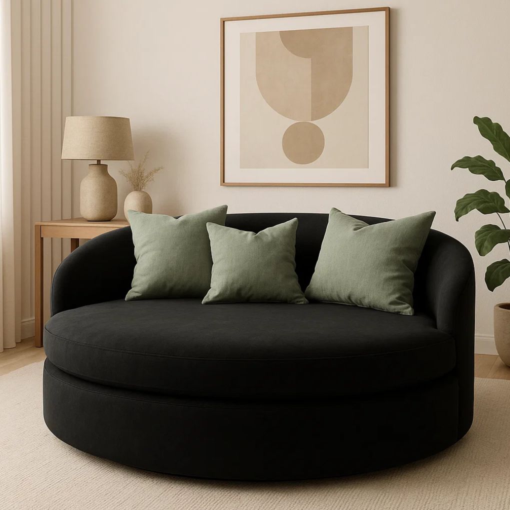 Organic Cotton Cushion – Harvest Beige | Luxury Throw Pillow for Modern Interiors