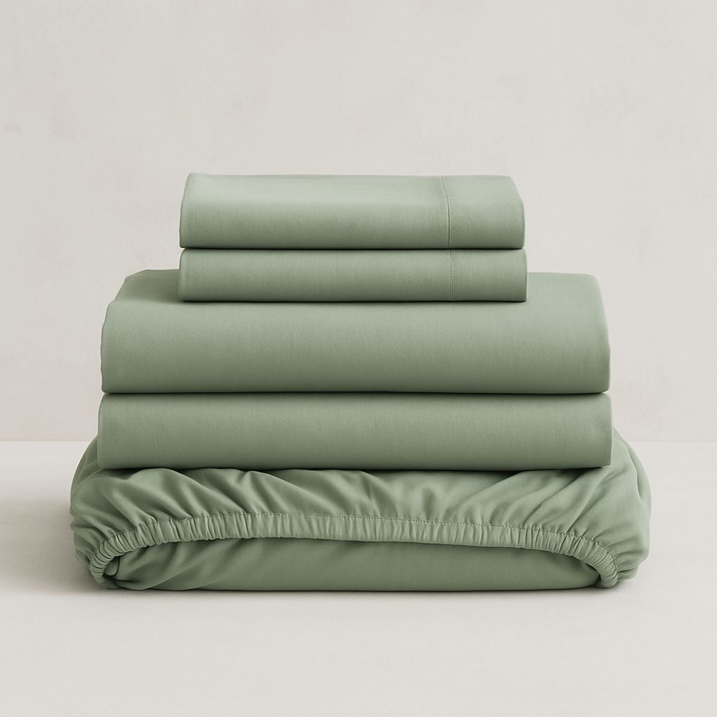 Botanic Sage Complete Sheet Set – Fitted, Flat & Pillowcases