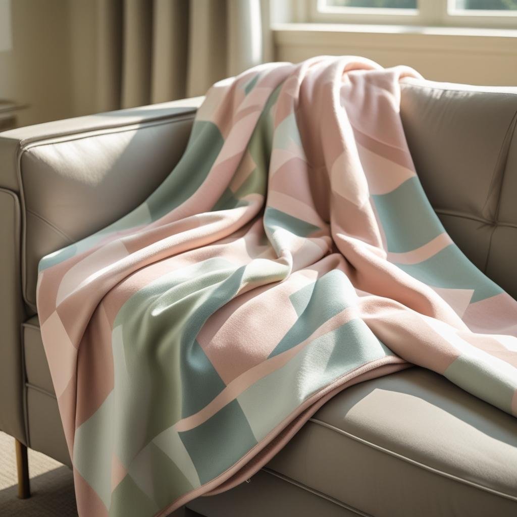 Terracotta Rust, Harvest Beige & Cloud White Organic Cotton Waffle Throw | Kottonk® Australia