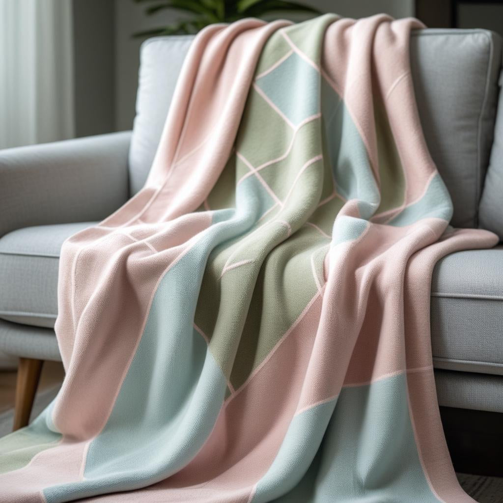 Terracotta Rust, Harvest Beige & Cloud White Organic Cotton Waffle Throw | Kottonk® Australia