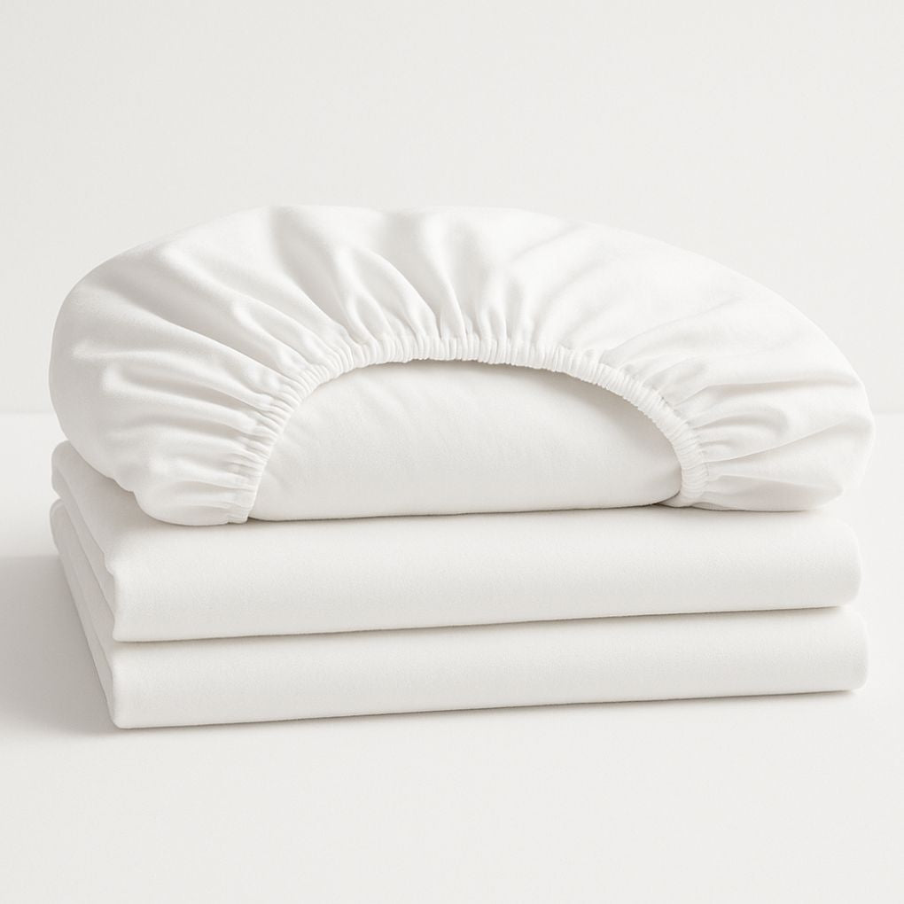 Cloud White Luxe Sheet Set – Pure, Polished & Effortlessly Layered