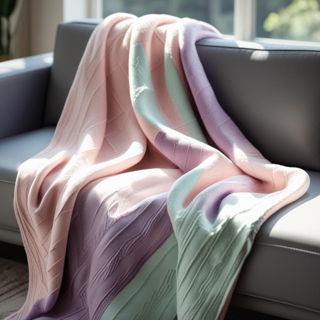Terracotta Rust, Harvest Beige & Cloud White Organic Cotton Waffle Throw | Kottonk® Australia