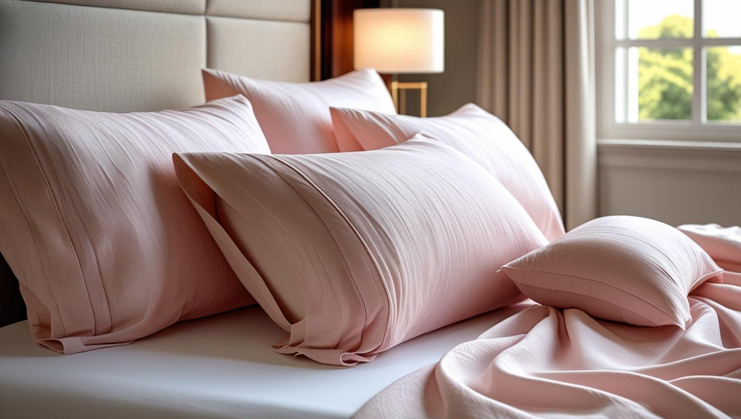 Blush Dusk Organic Cotton Pillow Cover Set – Pair of Pillowcases