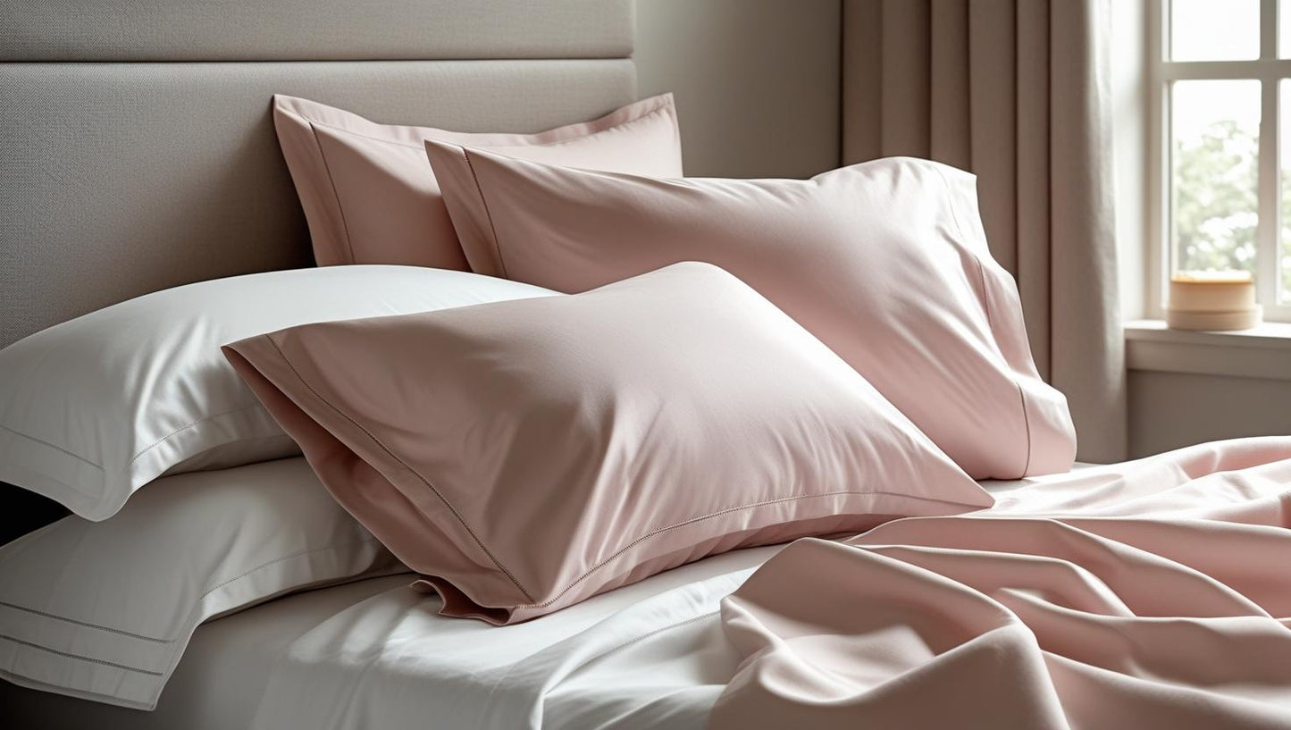 Blush Dusk Organic Cotton Pillow Cover Set – Pair of Pillowcases
