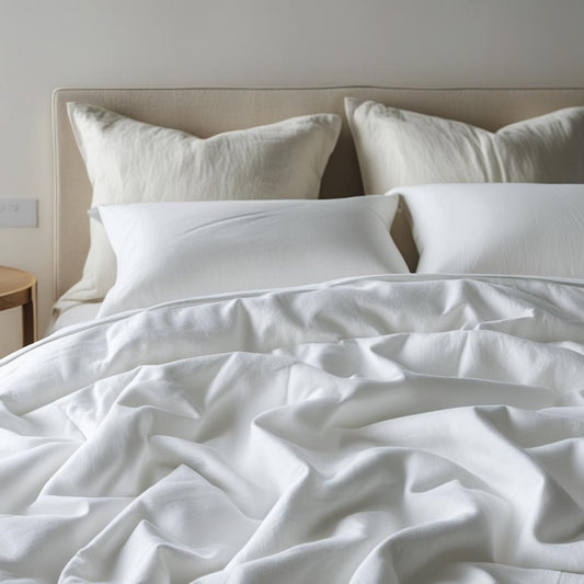 Kottonk organic cotton quilt cover in Cloud White – luxury bedding Australia