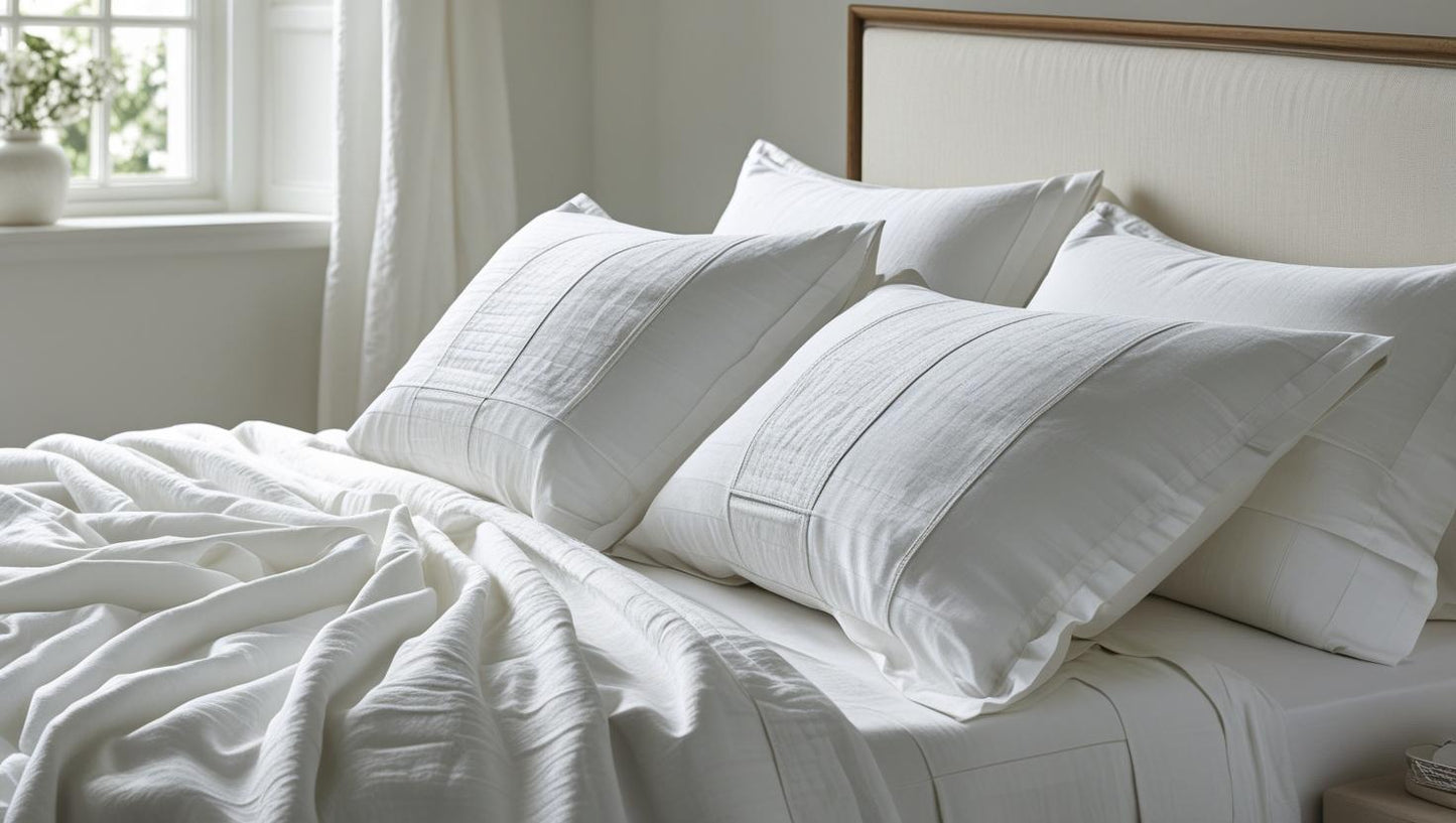 Cloud White Organic Cotton Pillow Cover Set – Pair of Pillowcases