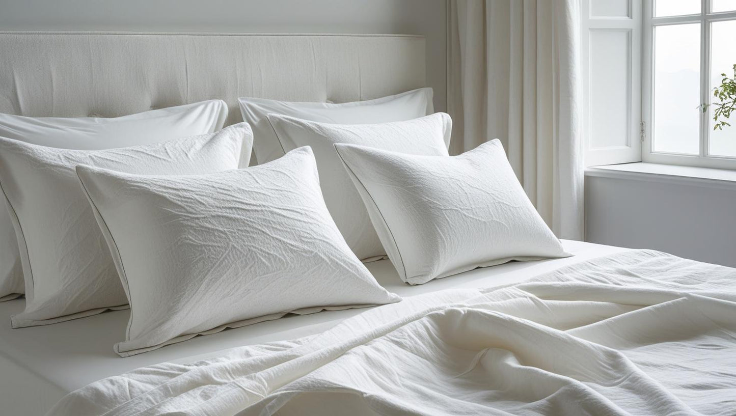 Cloud White Organic Cotton Pillow Cover Set – Pair of Pillowcases