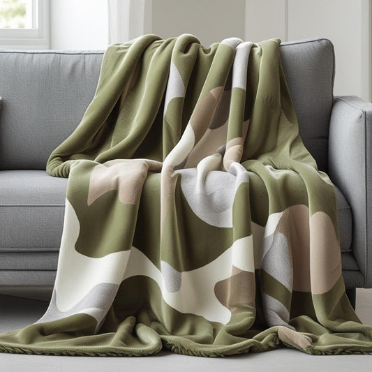 Earth & Sky Camo Organic Cotton Throw | Kottonk® Australia