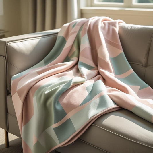 Terracotta Rust, Harvest Beige & Cloud White Organic Cotton Waffle Throw | Kottonk® Australia