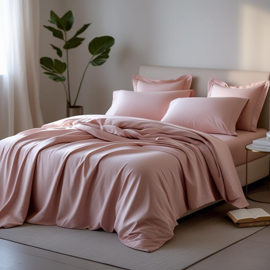 Blush Dusk Complete Sheet Set – Fitted, Flat & Pillowcases