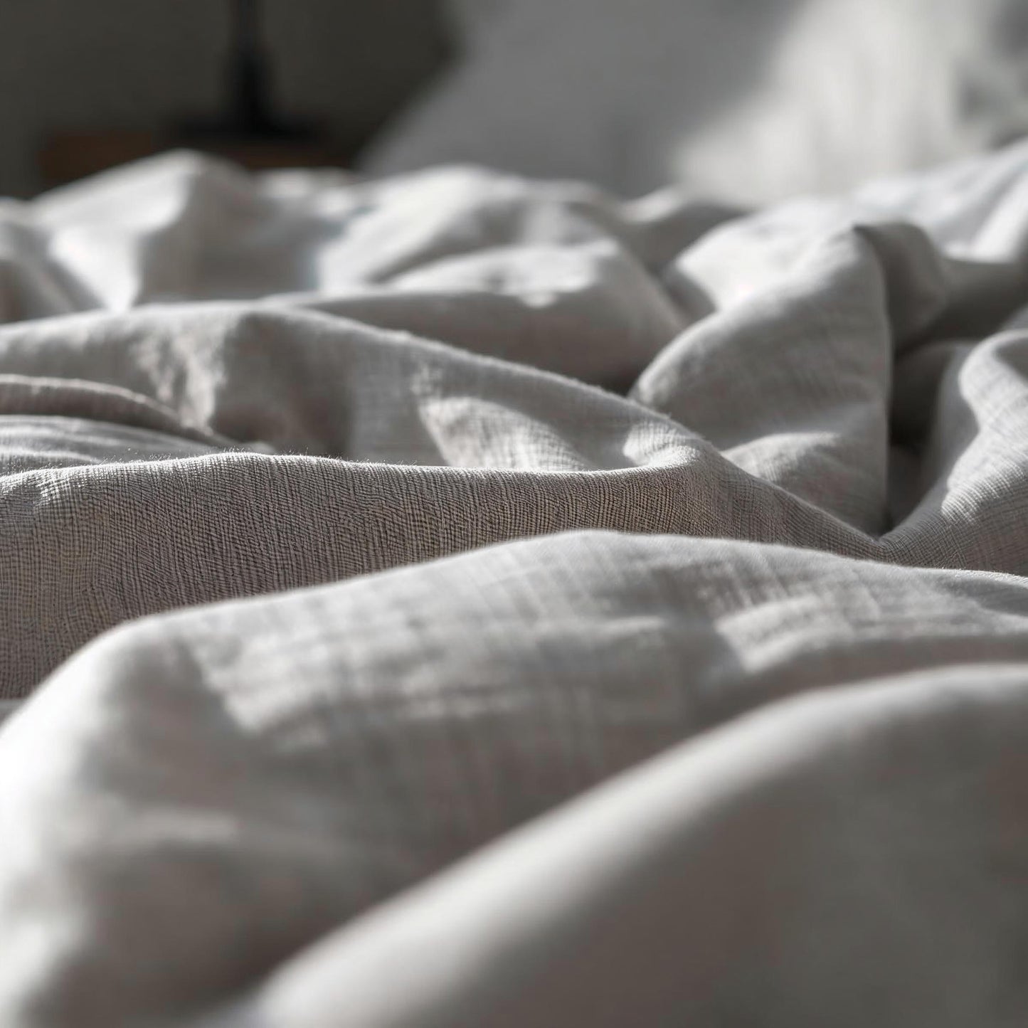 Pebble Grey Linen Quilt Cover Set – 100% Pure Linen Bedding with Matching Pillowcases | Luxury Doona Cover Australia