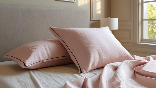 Blush Dusk Organic Cotton Pillow Cover Set – Pair of Pillowcases